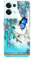 Blue Butterfly Case for Reno 8 Pro
