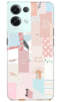 Shinny Blue Background Case for Reno 8 Pro