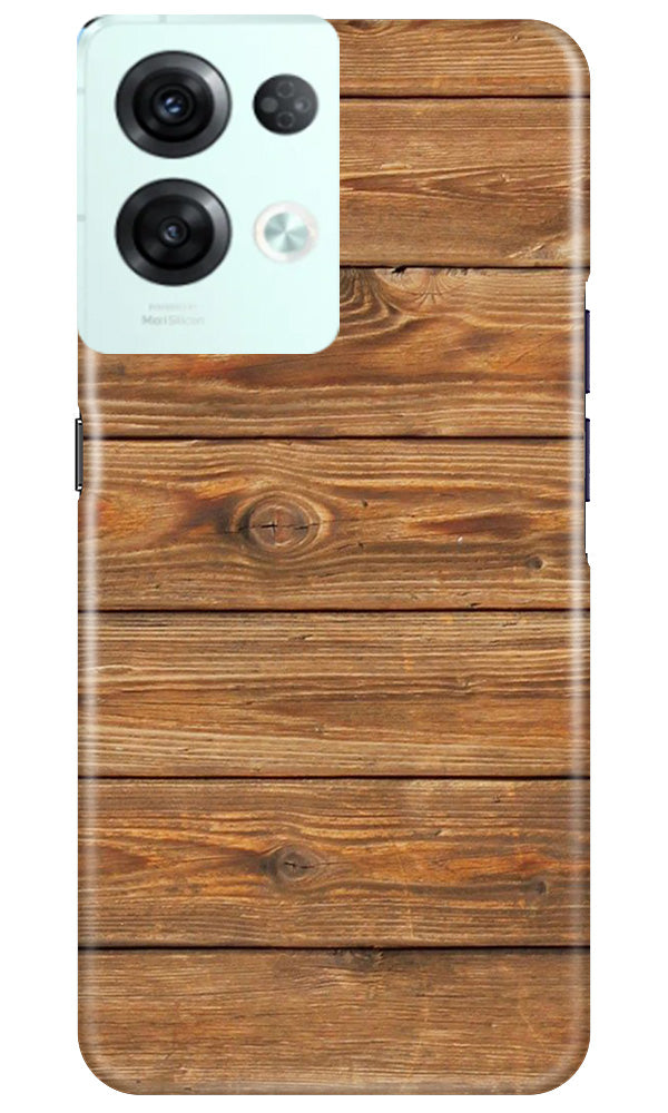Wooden Look Case for Reno 8 Pro  (Design - 113)