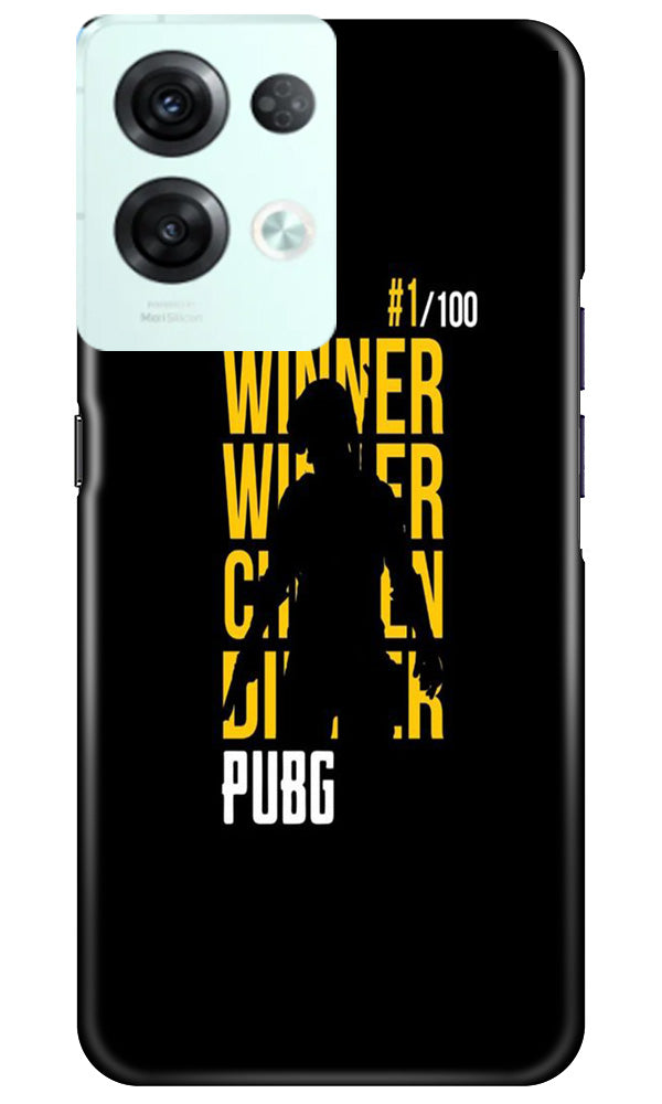 Pubg Winner Winner Case for Reno 8 Pro  (Design - 146)