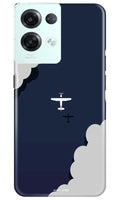 Clouds Plane Case for Reno 8 Pro (Design - 165)
