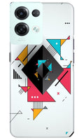 Diffrent Four Color Pattern Case for Reno 8 Pro (Design No. 244)