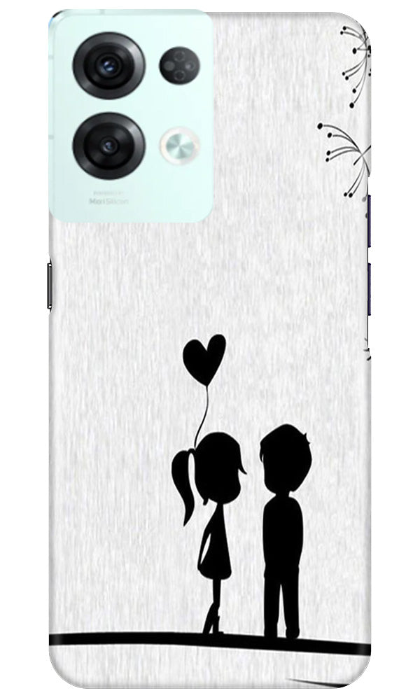 Apple Logo Case for Reno 8 Pro (Design No. 251)