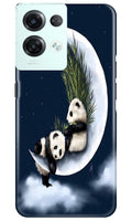 Panda Bear Mobile Back Case for Reno 8 Pro (Design - 279)
