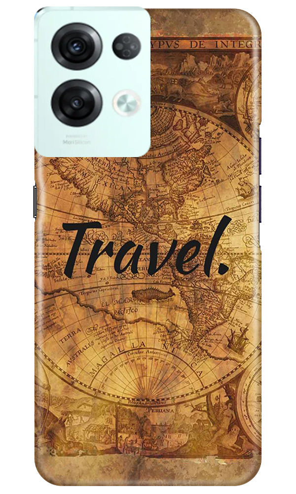 Travel Mobile Back Case for Reno 8 Pro (Design - 334)