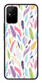 Colorful Feathers Metal Mobile Case for Realme Narzo 50i   (Design No -06)