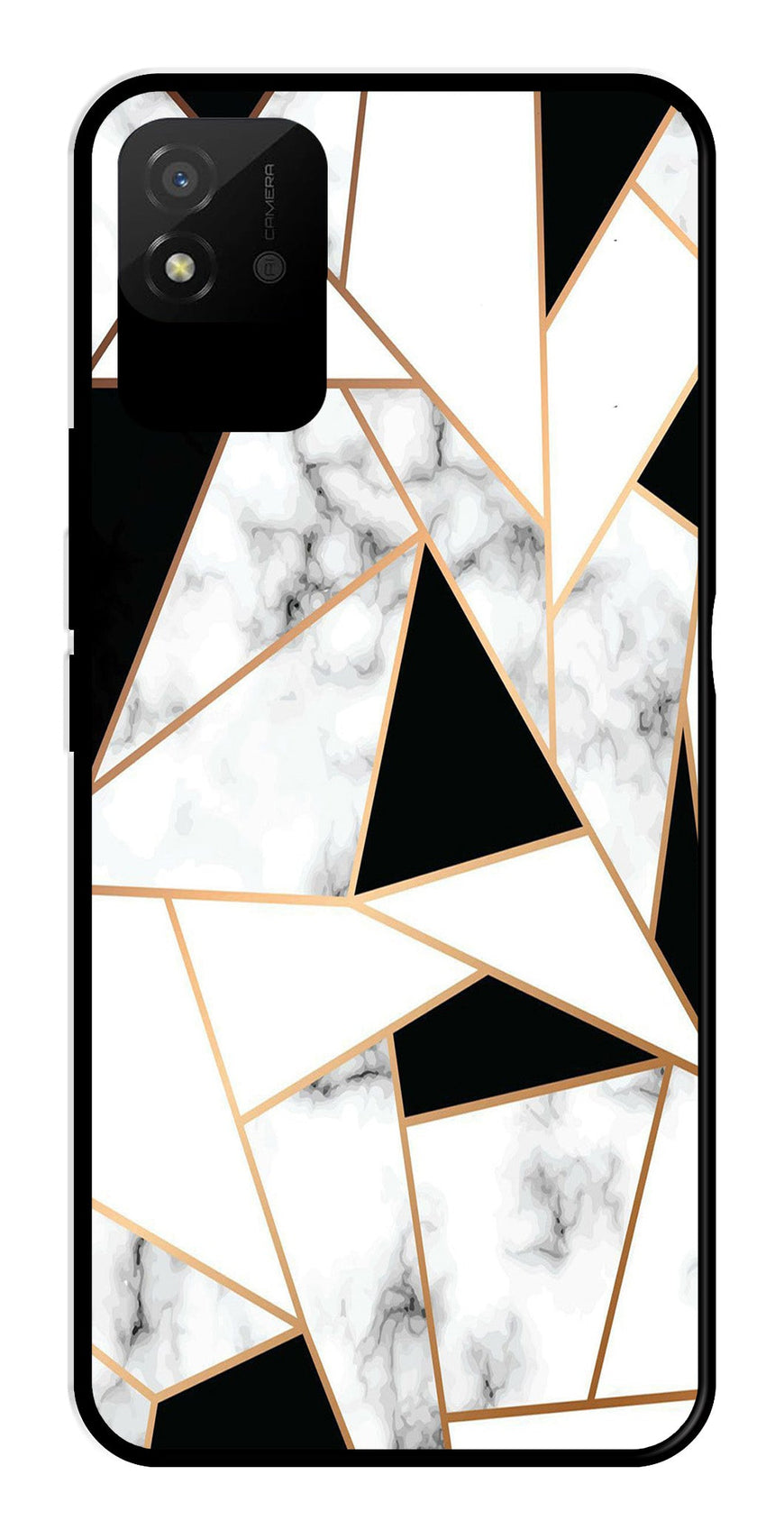 Marble Design2 Metal Mobile Case for Realme Narzo 50i   (Design No -08)