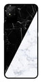 Black White Marble Design Metal Mobile Case for Realme Narzo 50i   (Design No -09)