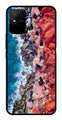 Sea Shore Metal Mobile Case for Realme Narzo 50i   (Design No -18)