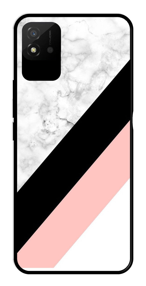 Marble Design Metal Mobile Case for Realme Narzo 50i   (Design No -24)