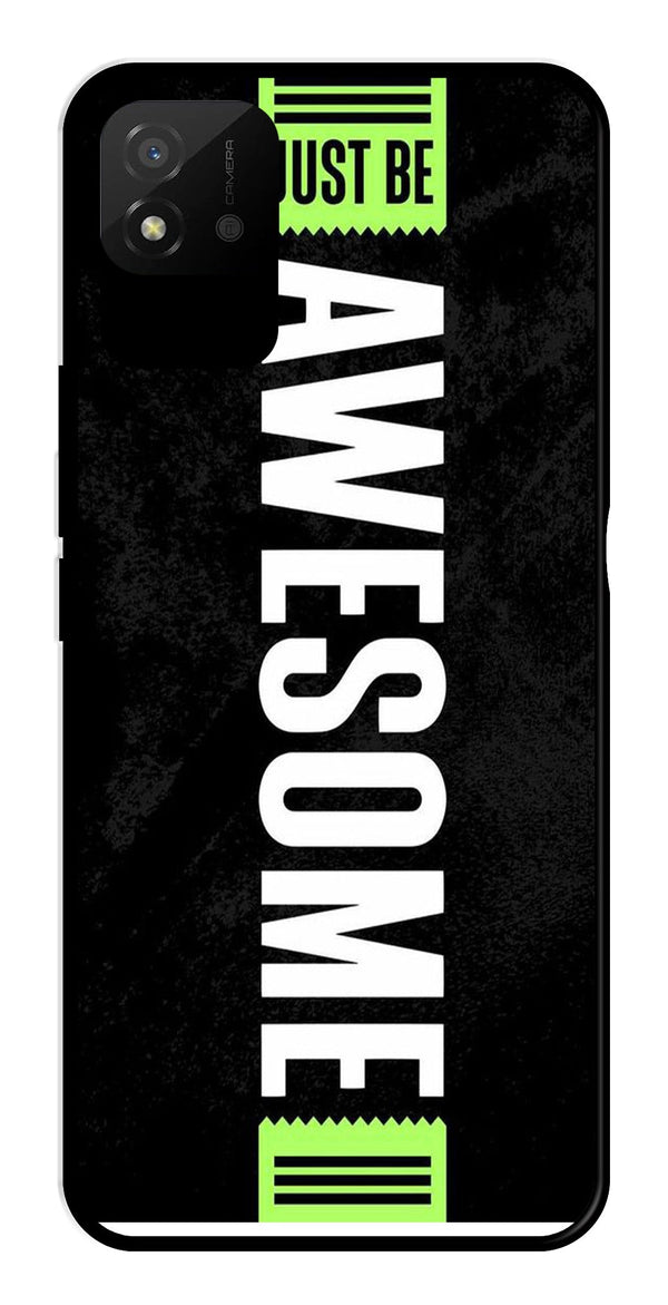 Awesome Metal Mobile Case for Realme Narzo 50i   (Design No -33)