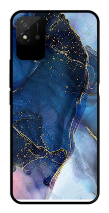 Blue Marble Metal Mobile Case for Realme Narzo 50i