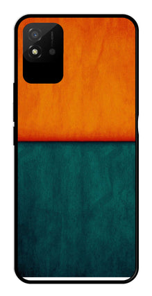Orange Green Pattern Metal Mobile Case for Realme Narzo 50i