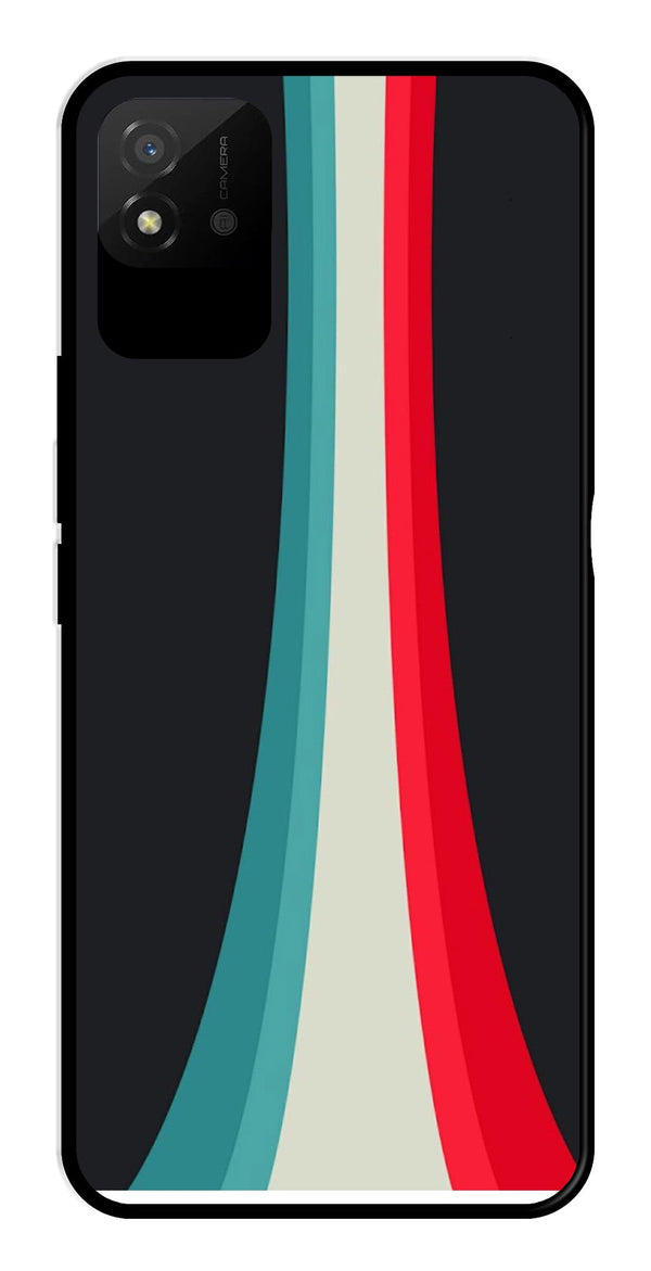 Modern Art Colorful Metal Mobile Case for Realme Narzo 50i   (Design No -48)
