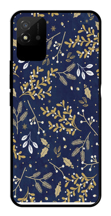 Floral Pattern  Metal Mobile Case for Realme Narzo 50i