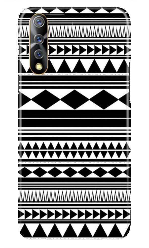 Black white Pattern Case for Vivo S1