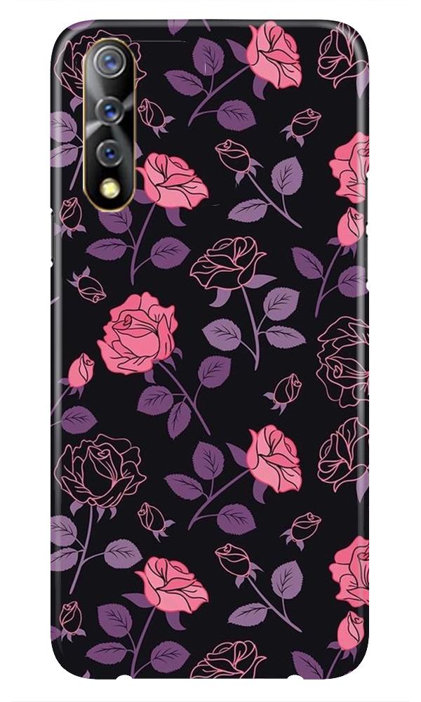 Rose Black Background Case for Vivo S1