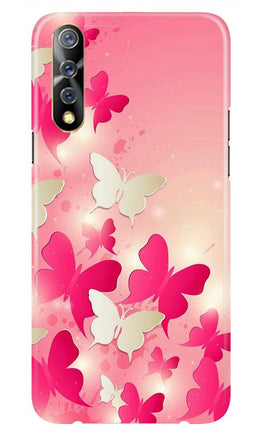 White Pick Butterflies Case for Vivo S1