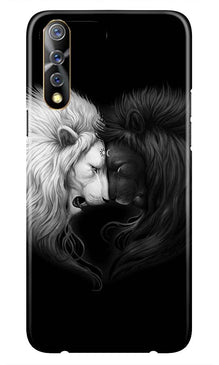 Dark White Lion Case for Vivo Z1x  (Design - 140)