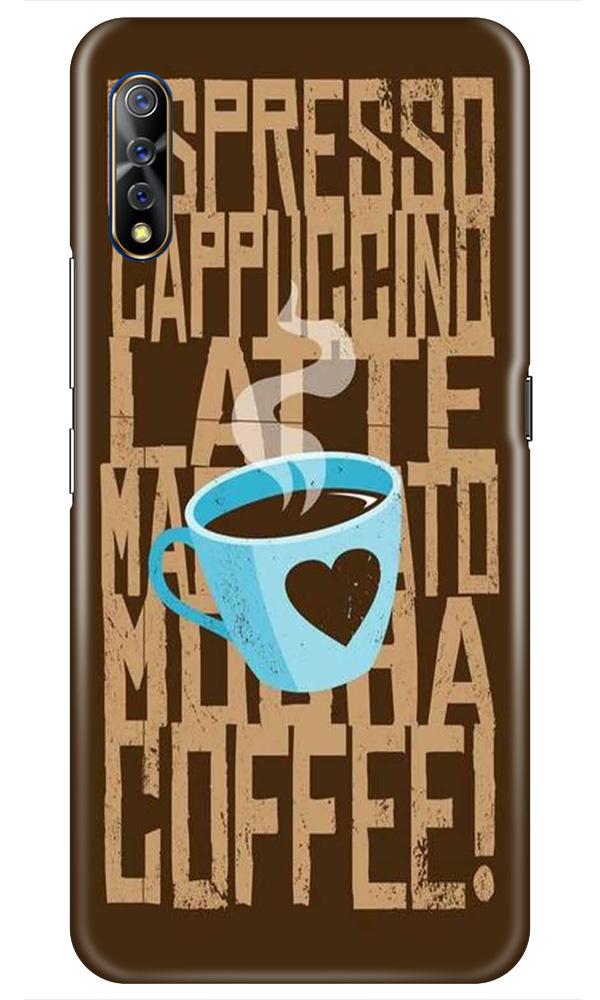Love Coffee Mobile Back Case for Vivo S1 (Design - 351)