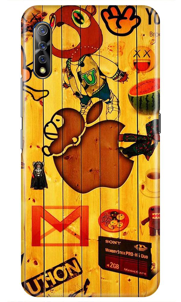 Wooden Texture Mobile Back Case for Vivo Z1x   (Design - 367)