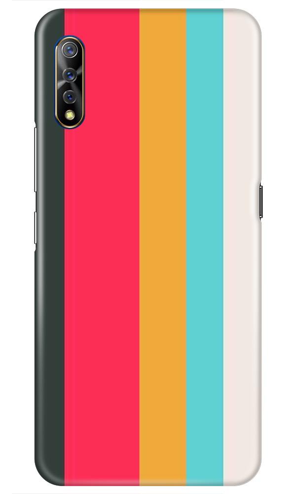 Color Pattern Mobile Back Case for Vivo S1   (Design - 369)