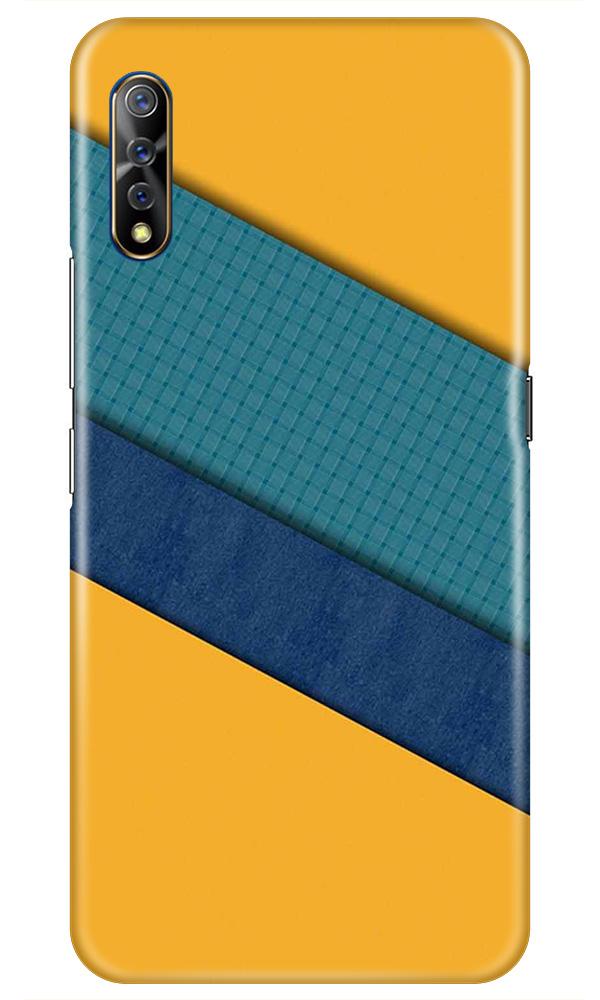 Diagonal Pattern Mobile Back Case for Vivo Z1x (Design - 370)