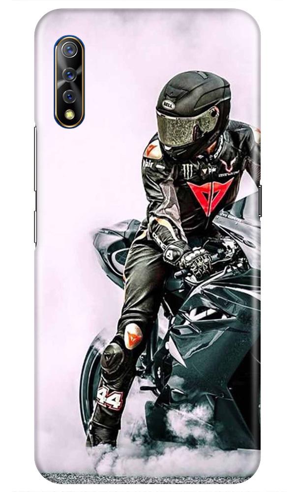 Biker Mobile Back Case for Vivo S1   (Design - 383)