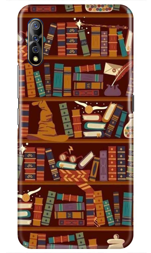 Book Shelf Mobile Back Case for Vivo Z1x   (Design - 390)