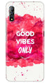 Good Vibes Only Mobile Back Case for Vivo Z1x   (Design - 393)