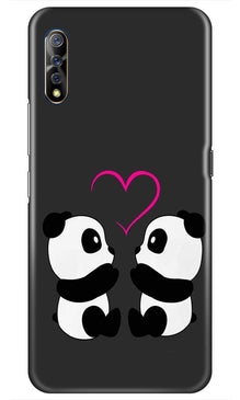 Panda Love Mobile Back Case for Vivo S1   (Design - 398)