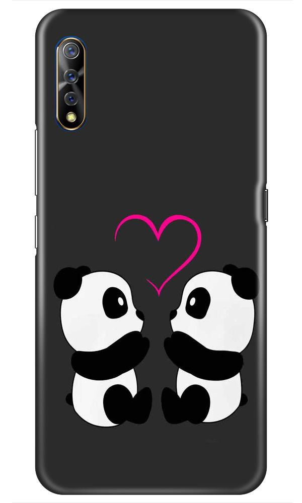 Panda Love Mobile Back Case for Vivo S1   (Design - 398)