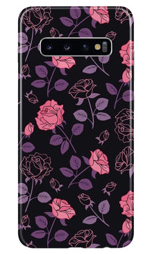 Rose Pattern Mobile Back Case for Samsung Galaxy S10 Plus (Design - 2)