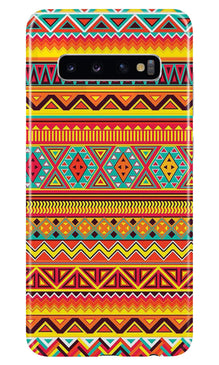 Zigzag line pattern Mobile Back Case for Samsung Galaxy S10 Plus (Design - 4)