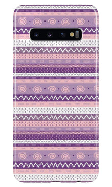 Zigzag line pattern3 Mobile Back Case for Samsung Galaxy S10 Plus (Design - 11)