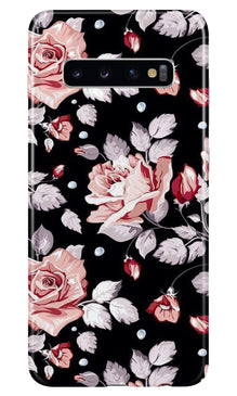 Pink rose Mobile Back Case for Samsung Galaxy S10 Plus (Design - 12)