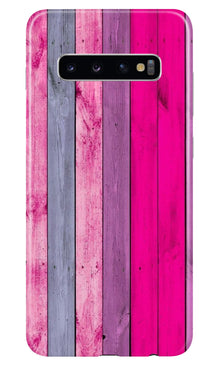 Wooden look Mobile Back Case for Samsung Galaxy S10 Plus (Design - 24)