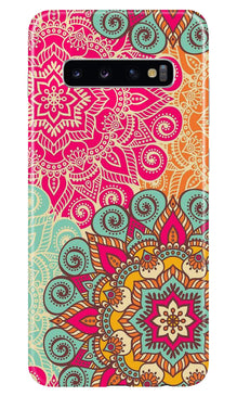 Rangoli art2 Mobile Back Case for Samsung Galaxy S10 Plus (Design - 29)