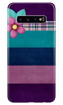 Purple Blue Mobile Back Case for Samsung Galaxy S10 (Design - 37)