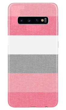 Pink white pattern Mobile Back Case for Samsung Galaxy S10 Plus (Design - 55)
