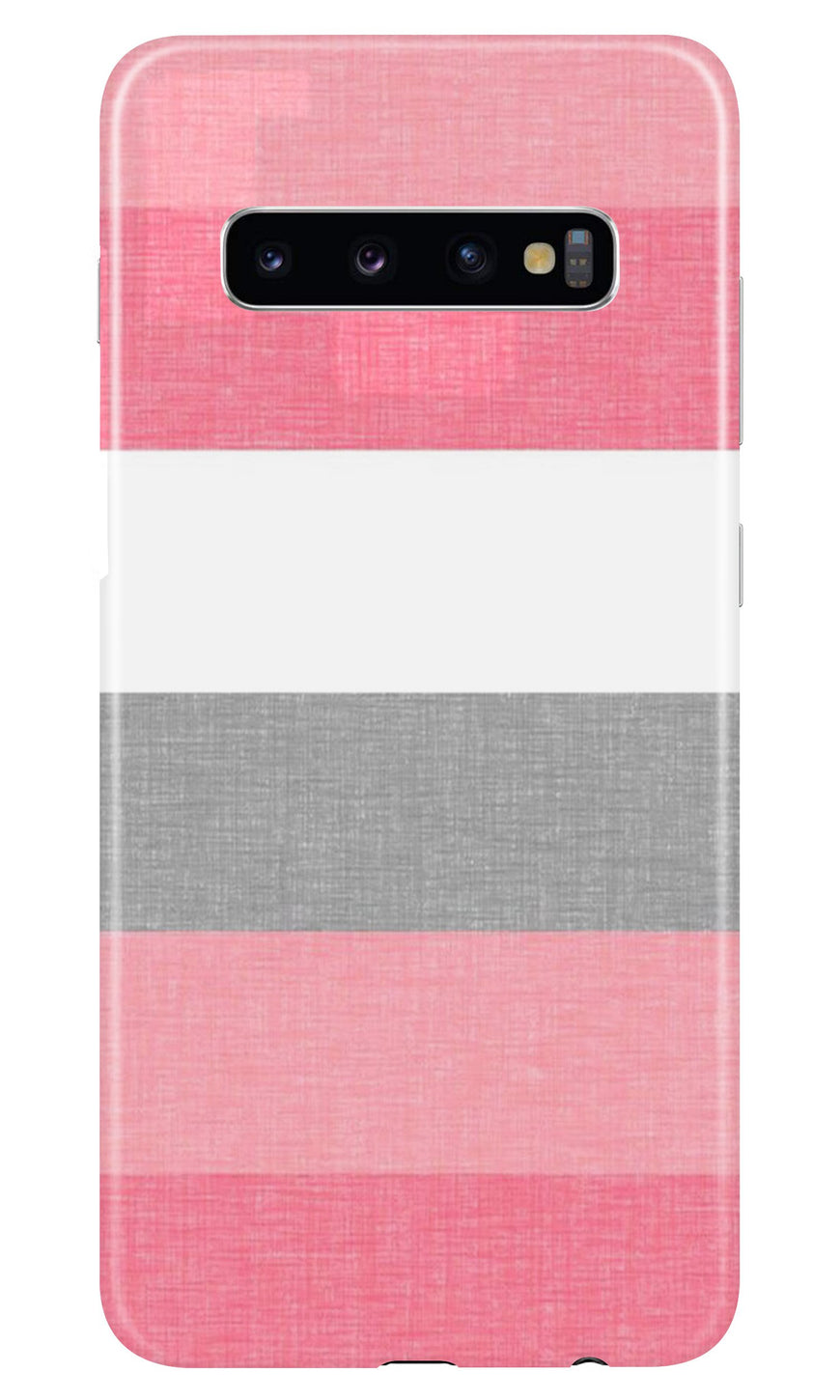 Pink white pattern Case for Samsung Galaxy S10 Plus