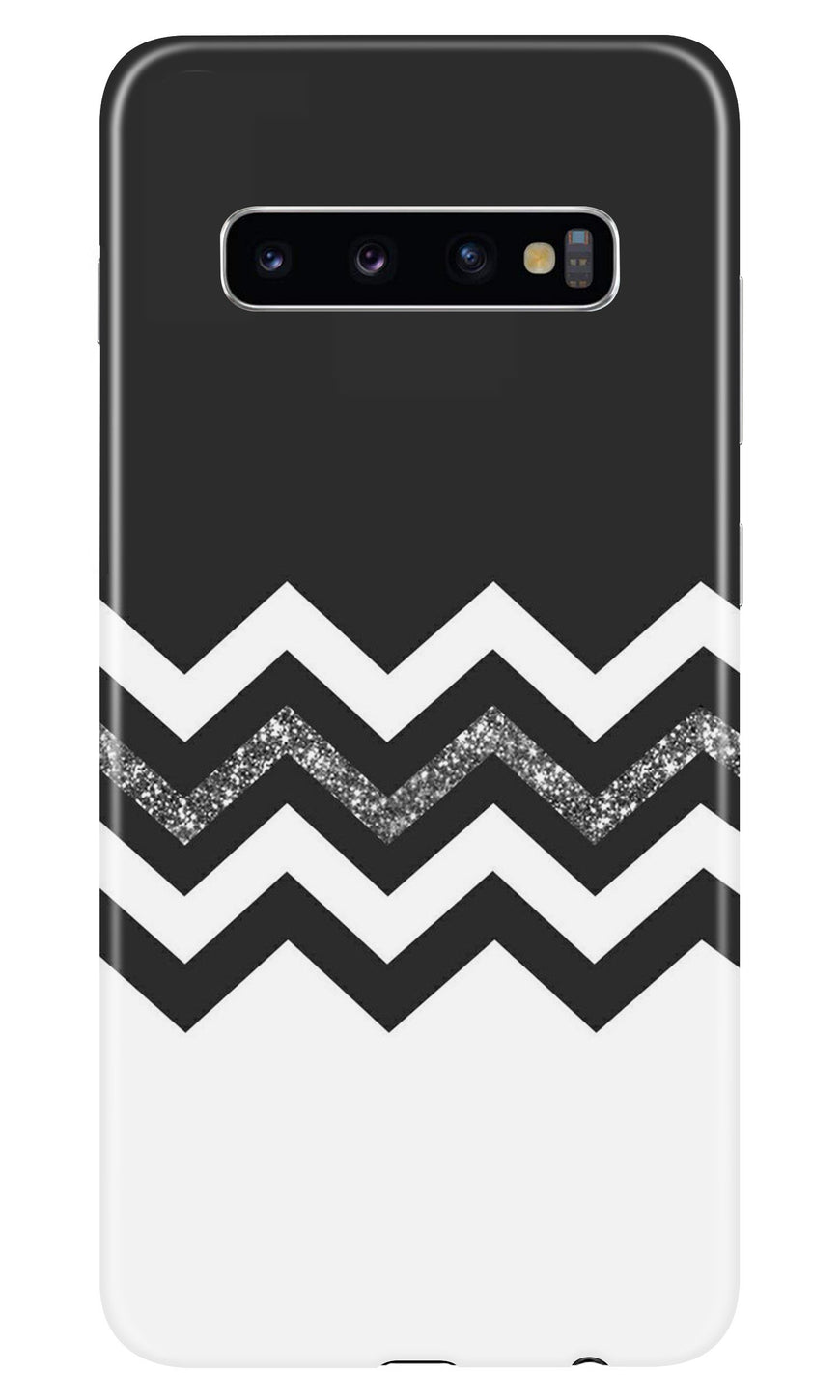 Black white Pattern2Case for Samsung Galaxy S10 Plus