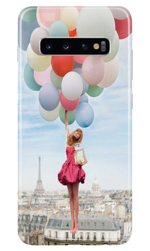 Girl with Baloon Mobile Back Case for Samsung Galaxy S10 (Design - 84)