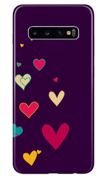 Purple Background Mobile Back Case for Samsung Galaxy S10  (Design - 107) (Design - 107)