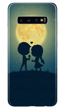Love Couple Mobile Back Case for Samsung Galaxy S10  (Design - 109) (Design - 109)