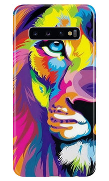 Colorful Lion Mobile Back Case for Samsung Galaxy S10  (Design - 110) (Design - 110)