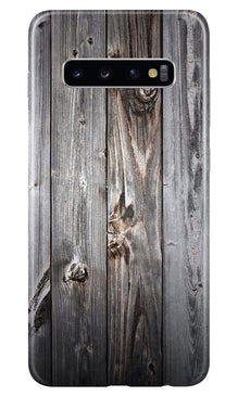 Wooden Look Mobile Back Case for Samsung Galaxy S10  (Design - 114) (Design - 114)