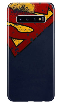Superman Superhero Mobile Back Case for Samsung Galaxy S10  (Design - 125) (Design - 125)