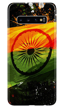 Indian Flag Mobile Back Case for Samsung Galaxy S10 Plus  (Design - 137) (Design - 137)