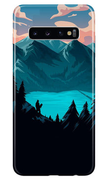 Mountains Mobile Back Case for Samsung Galaxy S10 Plus (Design - 186) (Design - 186)